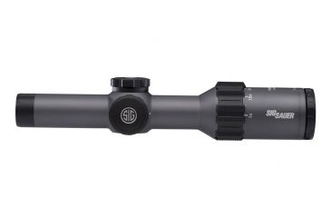 Sig Sauer Tango6 Rifle Scope, 1-6X24mm, 30mm, SFP, Hellfire 3 Gun Illuminated Reticle, Graphite, SOT61018