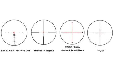 Sig Sauer Tango6 Rifle Scope, 1-6X24mm, 30mm, FFP, 300 Blackout Horseshoe Dot Illuminated Reticle, Graphite, SOT61012