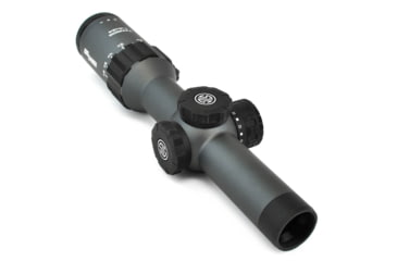 Sig Sauer Tango6 Rifle Scope, 1-6X24mm, 30mm, SFP, Hellfire 3 Gun Illuminated Reticle, Graphite, SOT61018