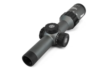 Sig Sauer Tango6 Rifle Scope, 1-6X24mm, 30mm, SFP, Hellfire 3 Gun Illuminated Reticle, Graphite, SOT61018