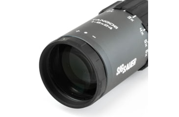 Sig Sauer Tango6 Rifle Scope, 1-6X24mm, 30mm, SFP, HellFire TriPlex Illuminated Reticle, Graphite, SOT61015