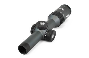 Sig Sauer Tango6 Rifle Scope, 1-6X24mm, 30mm, SFP, MRAD Milling Illuminated Reticle, Graphite, SOT61017