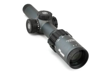 Sig Sauer Tango6 Rifle Scope, 1-6X24mm, 30mm, SFP, MRAD Milling Illuminated Reticle, Graphite, SOT61017