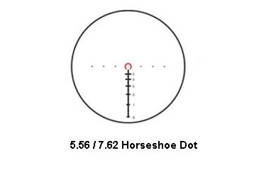 5.56/7.62 Horseshoe Dot Illuminatedinated Reticle