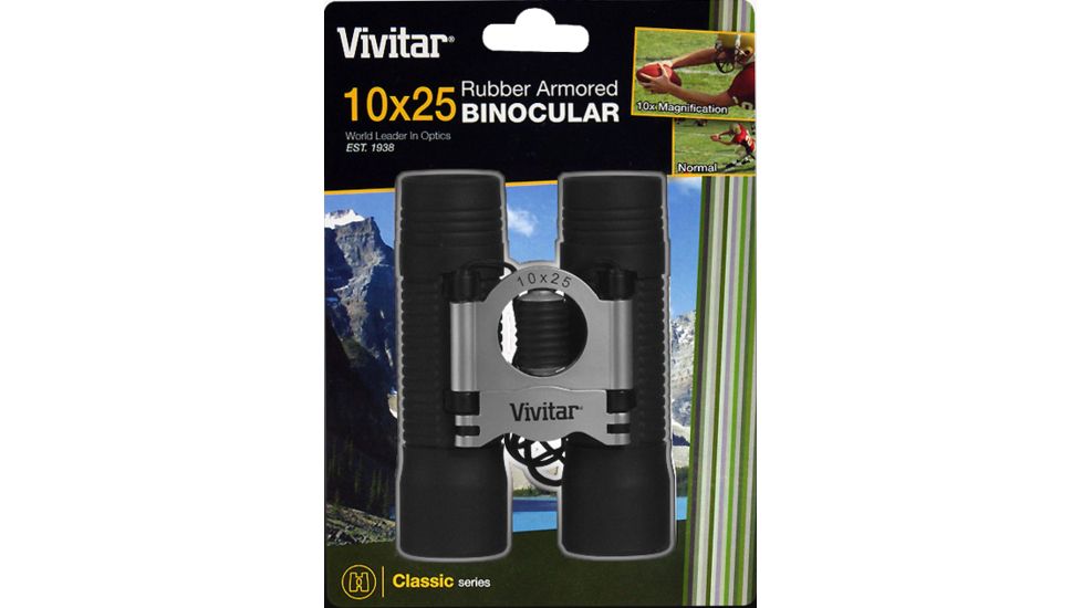 Vivitar Classic Series 10x25 Sports Binocular with Case and Strap VIV