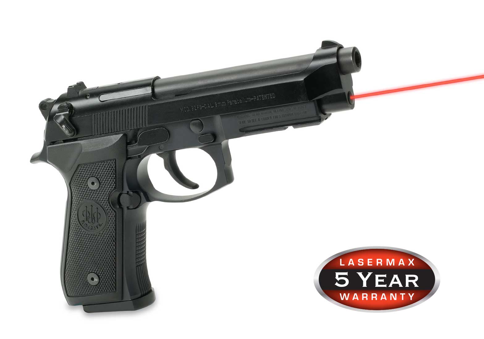 LaserMax Laser Sight for Full Size Beretta 92/96 and Taurus 92/99/100