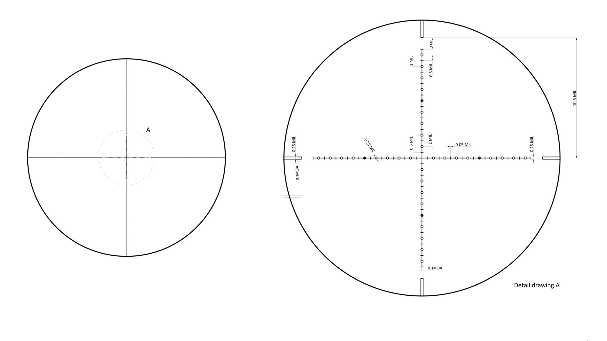 Nikko Stirling Nstt125520md Targetmaster 125 5x20mm Rifle Scope Half